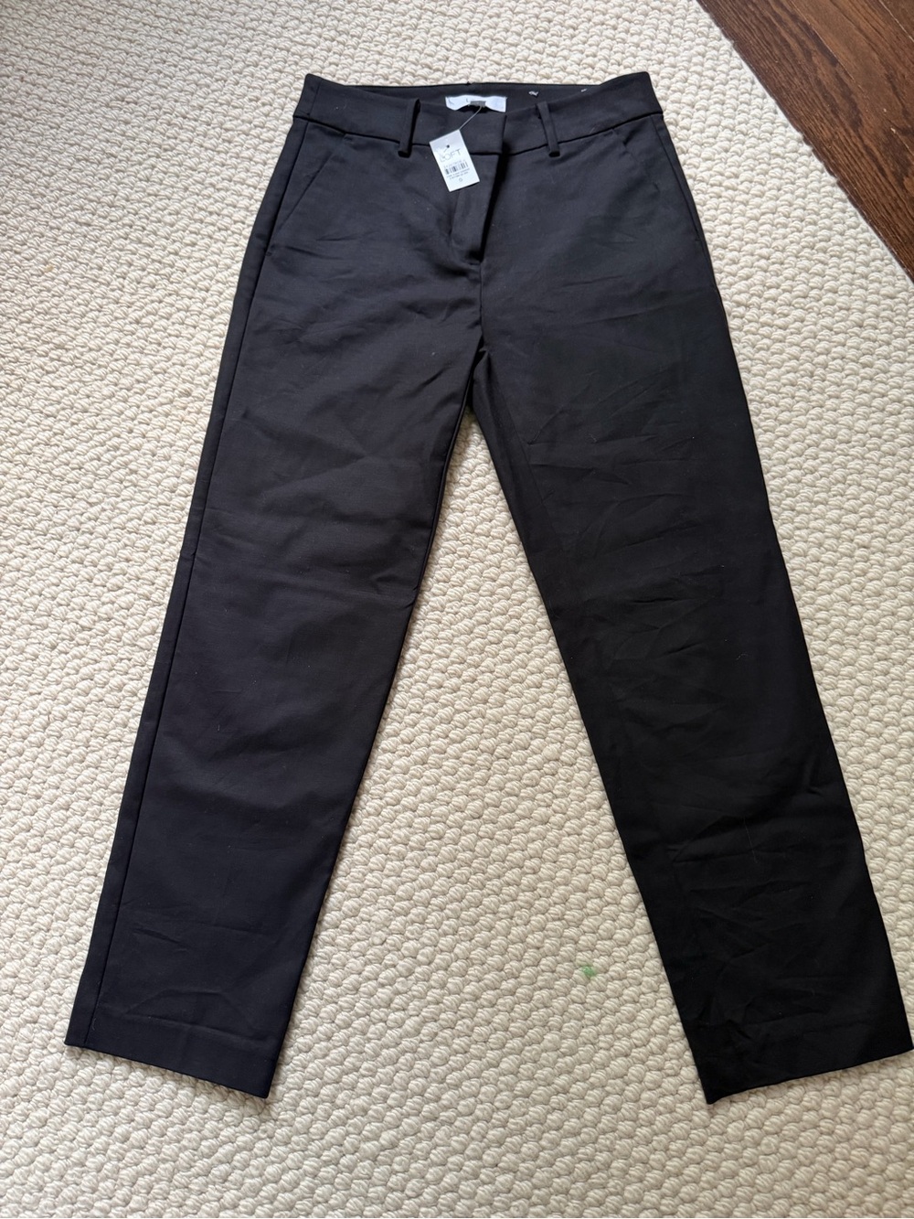 LOFT “The Riviera Slim” ankle-length dress pants in classic black